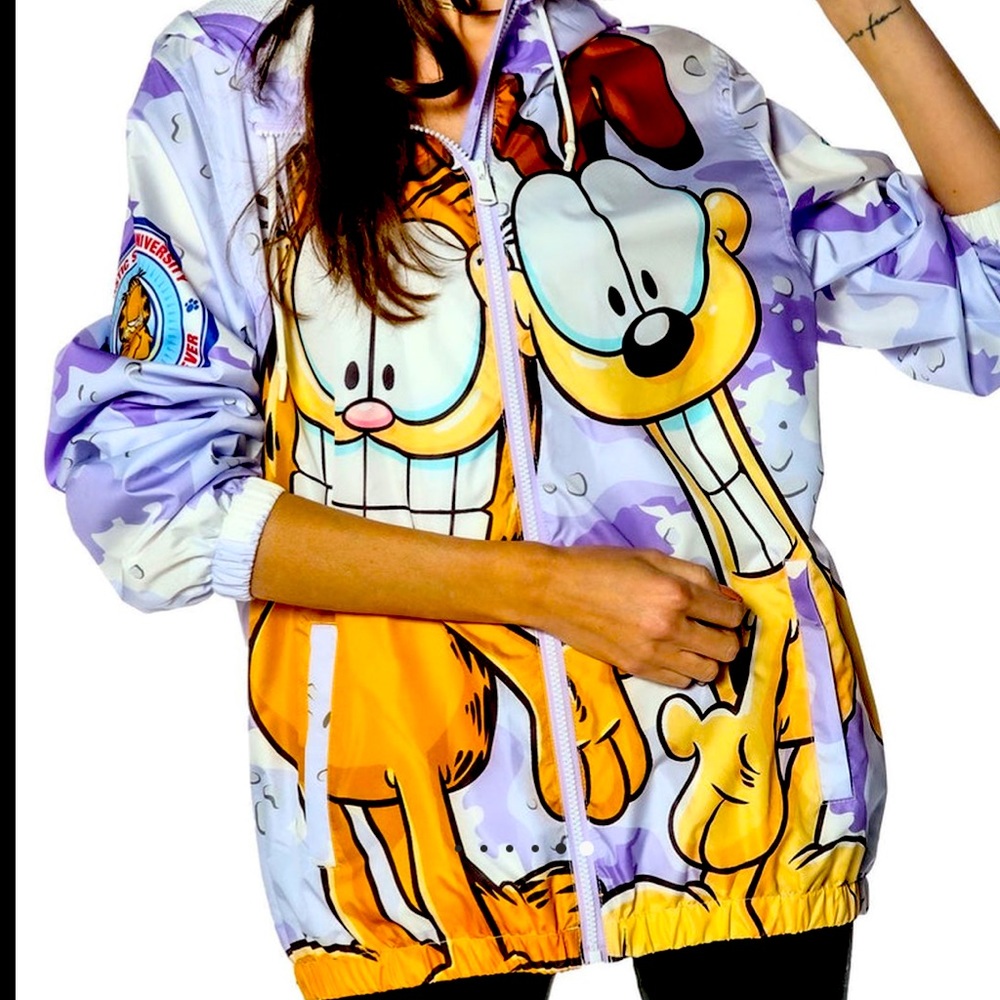 MEMBERS ONLY GARFIELD windbreaker sz S for men or women NWT